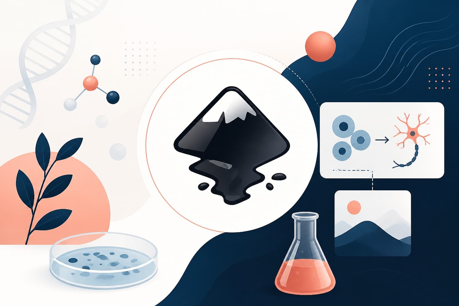 Editorial cover image for How to Make a graphical abstract Inkscape Tutorial for Researchers