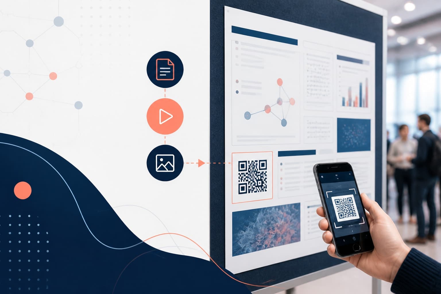 Editorial cover image for How to Use a QR code conference poster Without Annoying People