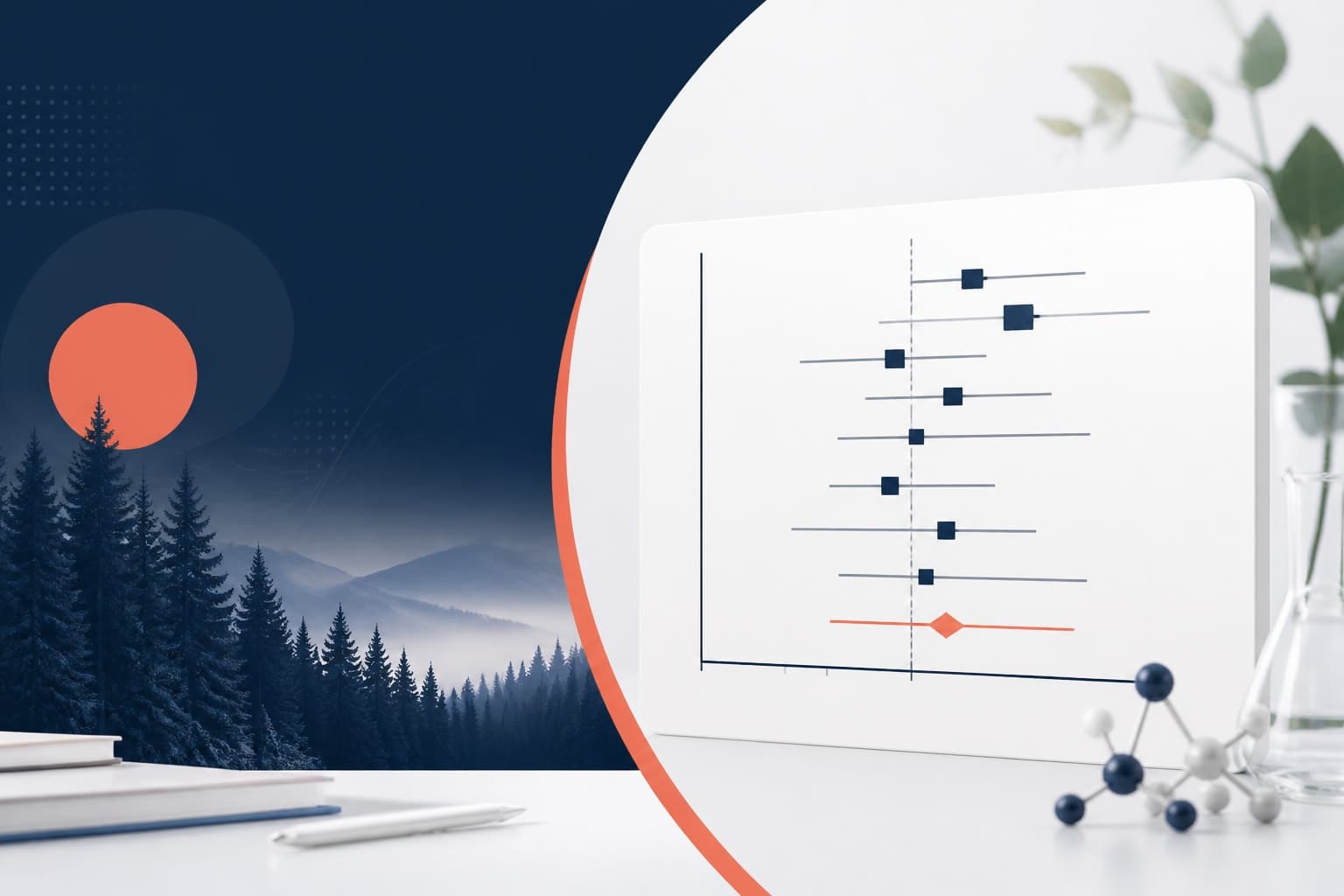 Editorial cover image for forest plot design for Medical Research Papers